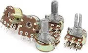 NEW LON0167 5 Pcs B100K Type B 100K Ohm 6 Terminal Dual Linear Rotary Taper Potentiometer(5 Stücke B100K Typ B 100K Ohm 6 Terminal Dual Linear Drehkegel Potentiometer