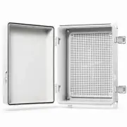 Junction Box with Mounting Plate Hinge Door Dustproof Box ABS Plastic DIY Electr