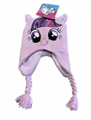 My Little Pony Beanie Hat Cap Girls Youth Purple e Knit One Size Fleece Lined