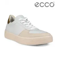 在飛比找momo購物網優惠-【ecco】STREET TRAY W 街頭趣闖拼接皮革休閒