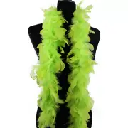 Chartreuse 25 Gram, 4 Feet Long Chandelle Feather Boa, Great for Party, Wedding