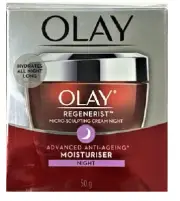 Olay Regenerist Micro-Sculpting Cream, Anti Aging Moisturizer, Night, 1.7 oz