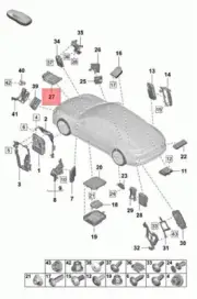 Genuine PORSCHE Panamera Control Unit For Speed Control System Gra 971907183L