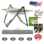 Stylish Indoor/Outdoor Hammock Stand: Tool-Free Setup & Maximum Relaxation