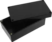 COOLHIYA Box Plastic Power Supply Waterproof Box Junction Case Plastic Enclosure Project Enclosure Electronics Enclosure Outdoor Electrical Enclosure Waterproof Enclosure Abs Black