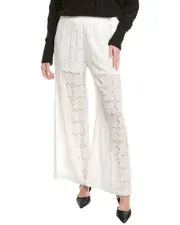 Johnny Was Marina Joy Rayon Cropped Pant xs White