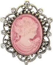 [PACKOVE] Victorian Lady Brooch Pin Cameo Brooch Pin Crystal Brooch Pin Vintage Brooch Pin Antique Brooch Pin Decorative Brooch Pin Brooch For Women
