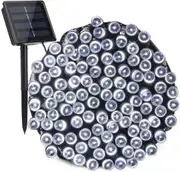 Solar Fairy String Lights 100LED Waterproof Outdoor Garden Christmas Party Cool white