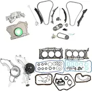 Timing Chain Kit with Water and Oil Pump Gasket Bolts Kit Fits for Ram 1500 Challenger Grand Caravan Journey Engine V6 3.6L