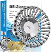 Professional Weed Brush Cutter, Universal Wild Herb Brush for Brush Cutters, 25.4 mm Bore, Wire Brush Cutter, Weed Brush for Brush Cutter with Weed Brush, Robust and Durable (8 Inches)
