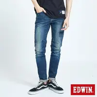 在飛比找樂天市場購物網優惠-EDWIN 503輕磨破窄管牛仔褲-男款 中古藍 #503生