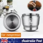 For Nespresso Machine Stainless Steel Coffee Capsule Cup Reusable/Refillable Pod