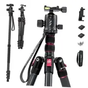 Lightweight 78" Aluminum Camera Tripod Monopod, Foldable DSLR Tripod for