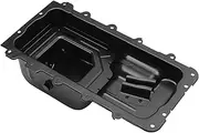 X AUTOHAUX No.2L1Z6675BA Engine Oil Pan Oil Pan Sump Transmission Oil Pan for Ford Expedition 2002-2008 Iron Black