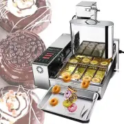 4 Rows Commercial Automatic Doughnut Making Machine Doughnut Maker 1800 Unit/H