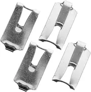 Generic 4sets Turntable Accessory Vinyl Record Player Clips Mount Fasteners Adapter Easy Replacement for Turntable 4pcs*4