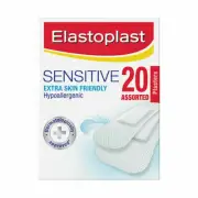 Elastoplast Plaster Strips Pack Sensitive Assorted Strips 20 Pack