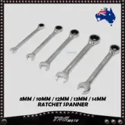 8-14MM OPEN END SPANNER WRENCH RATCHET RATCHETING COMBINATION RING INDIVIDUAL