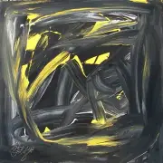 Modernist LARGE ABSTRACT PAINTING Expressionist MODERN ART WASP FOLTZ