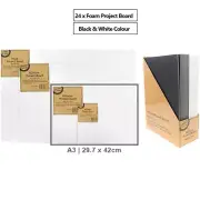 24 x A3 Foam Board Black White Board Art Craft School Project Cutting Board