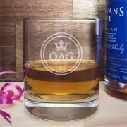 Personalised Crown Whisky Tumbler