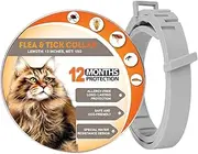 Parenda Cat Flea Collars 13 Inches - Flea Collars for Cats Fit Flea Treatment for Cats Lasting 12 Months - Waterproof Cat Flea Collar - Cat Flea Treatment 100% Natural Ingredients