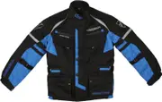 Modeka Tourex II Kids Motorcycle Textile Jacket, black-blue, Size S 152 Black Blue