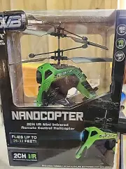 X/B Blue Nanocopter Predator 2CH I/R Mini Infrared Remote Control Copter