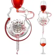 The Wine Savant Italian Wheel Wine Aerator, Italian Design Wine Decanter, Mov...