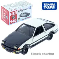 在飛比找露天拍賣優惠-TOMY多美卡合金車模型TOMICA145號豐田AE86頭文