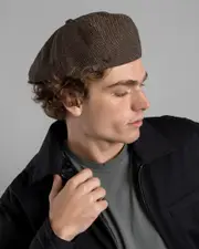 [Brixton] Brixton Men's Brood Newsboy Cap in Brown/Khaki Size Medium M Brown/Khaki