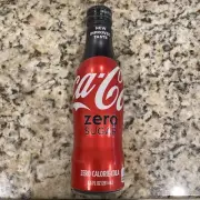Coke Zero Soda Tin Aluminum Bottle 8.5FL Coca Cola sealed, and full