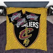 v4273 Bed Sheets NBA Cleveland Cavaliers Duvet Cover Set Super Pillowcase Bed Sheets IU4273