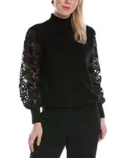 ANNA KAY Wave Ocean Cashmere-Blend Pullover