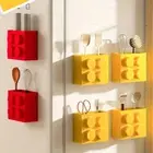 Building Block Refrigerator Magnet Storage Box Storage Basket Kitchen Supplies