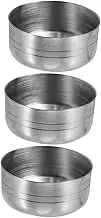 ABOOFAN 3pcs Stainless Steel Shaker Lids for Cocktails Milk Tea Replacement Caps for Shaker Bottles Compact Lightweight Drinkware Accessories
