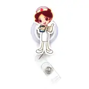 Women And Men Doctor Retractable Card Holder Badge Reel Girl Nurse Exhibition Enfermera Girl Name Card Chest Boy
