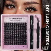 Segmented Curl False Eyelashes Long Lasting DIY Lash Extension Kit Cosplay