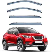 4Pcs Car Wind Deflectors for Nissan for Kicks Mk1-P15 2016-2022 2023 2024, Side Window Ventilated Visors Rain Deflector