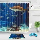 Ocean Overlord Waterproof Bath Polyester Shower Curtain Liner Water Resistant