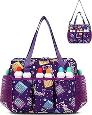 Bingo Bags with Pockets Bingo Bag for Bingo Daubers Dabbers Bingo Tote Bag for Bingo Game Set Stuff Supplies Bingo Dauber Bag for Bingo Accessories Casino Bingo Gifts Prizes for Bingo Lovers Players