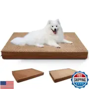 Reversible Waterproof Orthopedic Dog Beds, Large, Washable Cover, Egg Crate F