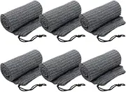 [GENKI] 6pcs Gun Shotgun Socks,137x10cm(54”x4”) Handgun Pistol Airsoft Storage Protector Silicone Treated Knit Fabric with Drawstring Closure