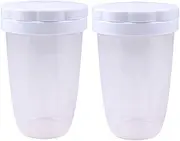 NINFE 2 Pcs Icing Sugar Shaker Flour Shaker with Lid for Cocoa Shaker Powder Flour Spice Cake Baking Flour Sieve Tool