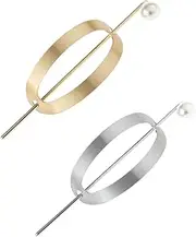 Ipetboom 2pcs Alloy Pearl Hair Forks Fashion Hair Chopsticks Headdress for Women