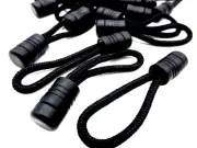 Zipper Pull Helper Zipper Leash Pull Tag Plastic End Cord Tab PREMIUM, 2" Long