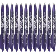 Pilot Frixion Erasable Gel Ink Pen 0.7mm Violet Purple Box 12