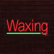 BRAND NEW "WAXING" w/UNDERLINE 30x12X1 INCH LED FLEX INDOOR SIGN 30173