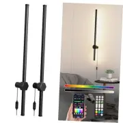 42" Wall Sconces Set of Two, Dimmable Wall Mounted Lamp with 3 Lighting & RGB