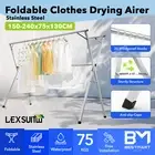 Foldable Clothes Drying Airer Laundry Dryer Rack Stainless Steel Garment Hanger